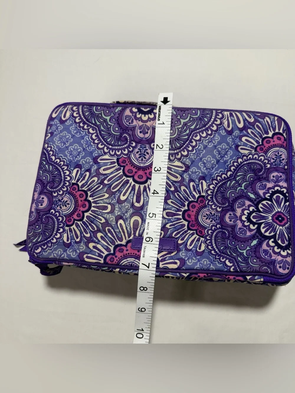 Vera Bradley Quilted Floral Paisley Cosmetic Case